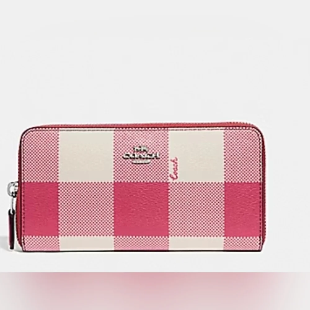 🩷▪️ COACH ▪️Surrey Carryall With Buffalo Plaid Print Zip Wallet Bundle Set - Picture 5 of 17